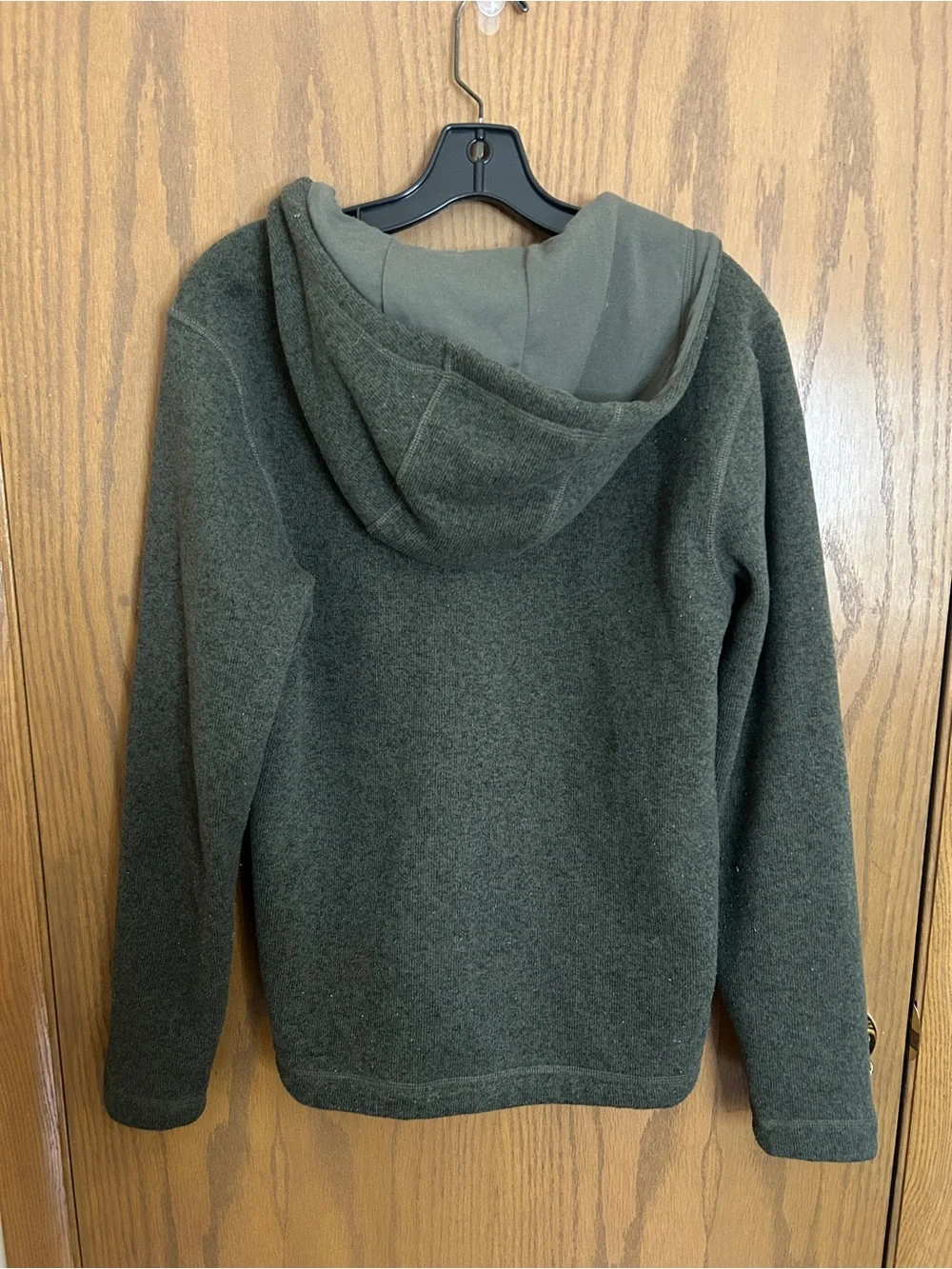The North Face Men’s Olive Sherpa Fleece Hoodie Pullover | Size Small